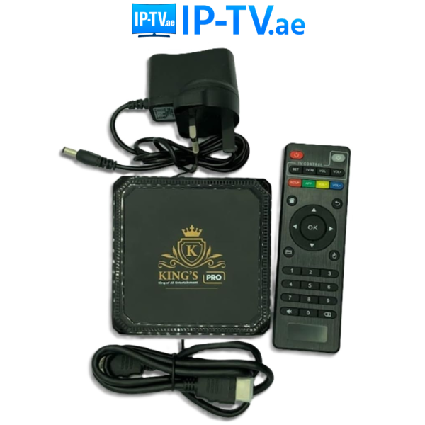 Buy Kings Pro IPTV Box in Dubai – Best Android IPTV with 12,000+ Channels & 10K Streaming in UAE