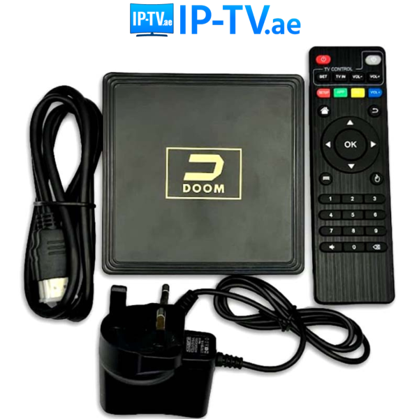 Buy DOOM Android TV Box | 10K Ultra HD Streaming | 5G WiFi | Smart TV Box in Dubai UAE